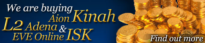 Buying Aion Kinah, Lineage 2 Adena, and Eve ISK