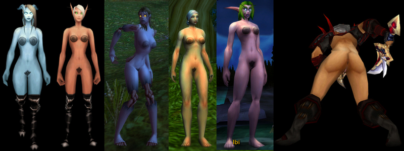 World Of Warcraft Bugglitch Naked Character.